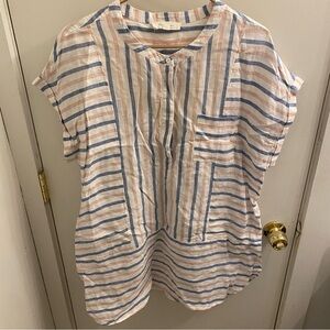 Two by Vince Camuto Striped Tunic Size XL